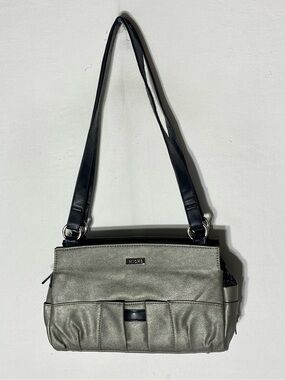 Miche Retired Hayley Classic Full Set Shimmer Pewter Silver Purse W Base Bag